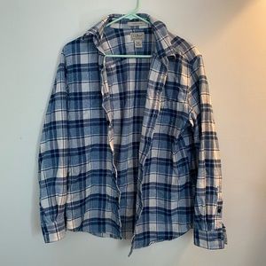 L.L. Bean, Men’s Flannel Shirt, Blue, Size Small, Lightly Used.